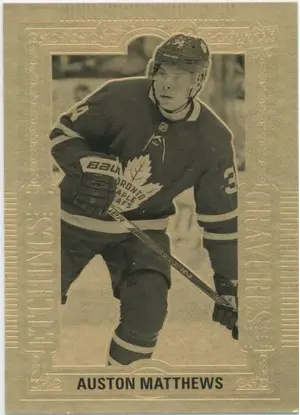 2018-19 TIM HORTONS - AUSTON MATTHEWS #GE-2 GOLD ETCHINGS