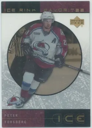 2000-01 ICE - PETER FORSBERG #FP2 ICE RINK FAVORITES