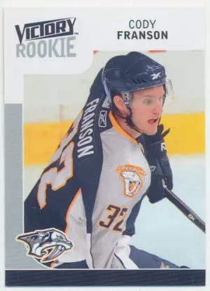 2009-10 VICTORY - CODY FRANSON #316 ROOKIE