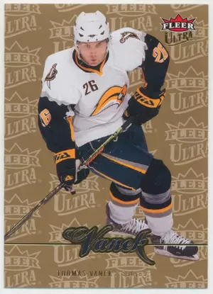 2007-08 FLEER ULTRA - THOMAS VANEK #174 GOLD MEDALLION