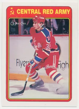 1990-91 O-PEE-CHEE - DIMITRI MOTKOV #5R CENTRAL RED ARMY