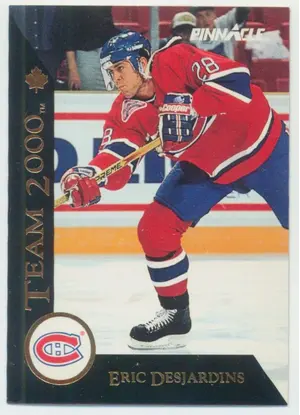 1992-93 PINNACLE (CDN) - ERIC DESJARDINS #9 TEAM 2000