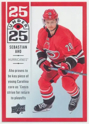 2018-19 UPPER DECK - SEBASTIAN AHO #U25-19 25 UNDER 25