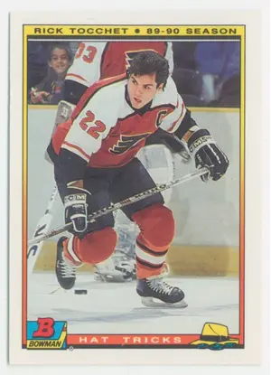 1990-91 BOWMAN - RICK TOCCHET #14 HAT TRICKS