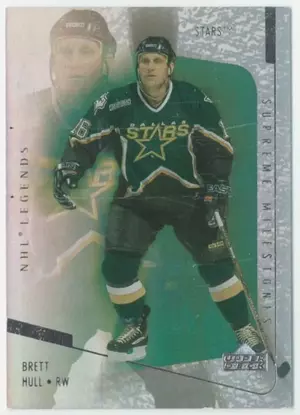 2000-01 UPPER DECK LEGENDS - BRETT HULL #SM6 SUPREME MILESTONES