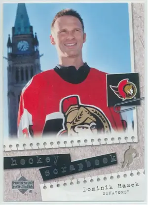 2005-06 UPPER DECK - DOMINIK HASEK #HS5 HOCKEY SCRAPBOOK