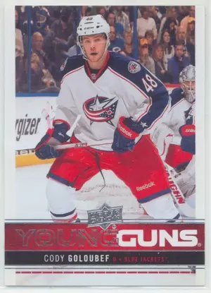 2012-13 UPPER DECK - CODY GOLOUBEF #215 YOUNG GUNS