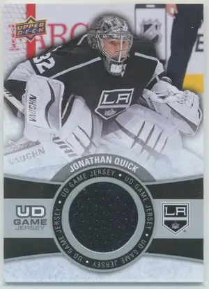 2015-16 UPPER DECK - JONATHAN QUICK #GJ-JQ GAME JERSEY