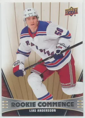 2018-19 UPPER DECK - LIAS ANDERSSON #RC-LA ROOKIE COMMENCE