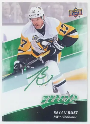 2017-18 MVP - BRYAN RUST #161 GREEN SCRIPT