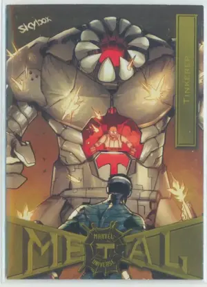 2021 Marvel Metal Universe Spider-Man - Tinkerer #90 Yellow Light FX Parallel