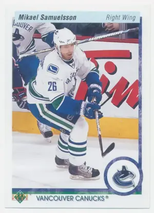 2010-11 UPPER DECK - MIKAEL SAMUELSSON #11 20TH ANNIVERSARY