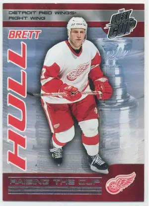 2003-04 PACIFIC QUEST FOR THE CUP - BRETT HULL #8 RAISING THE CUP⚠️