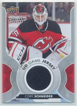 2017-18 UPPER DECK - CORY SCHNEIDER #GJ-CS GAME JERSEY