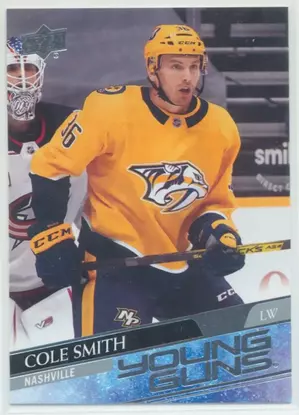 2020-21 UPPER DECK - COLE SMITH #481 YOUNG GUNS