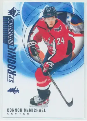 2020-21 SP - CONNOR McMICHAEL #127 ROOKIE AUTHENTICS BLUE PARALLEL