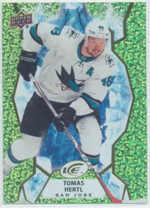 2021-22 UPPER DECK ICE - TOMAS HERTL #36 GREEN PARALLEL