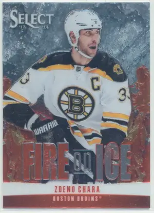 2013-14 PANINI SELECT - ZDENO CHARA #FS-5 FIRE ON ICE