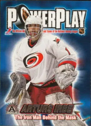 2001-02 ADRENALINE - ARTURS IRBE #7 POWER PLAY