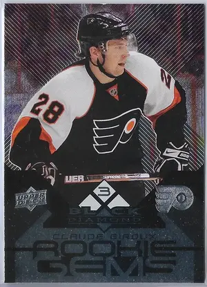 2008-09 Black Diamond #154 Claude Giroux RC (Rookie Gems Triple Diamond) *