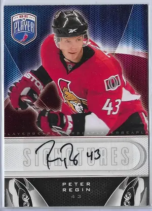 2009-10 Be A Player Signatures #S-RE Peter Regin *
