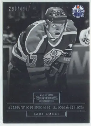 2013-14 PANINI CONTENDERS - JARI KURRI #CL-17 CONTENDERS LEGACIES 296/499