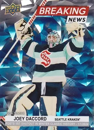 2024-25 Upper Deck Breaking News BN-32 Joey Daccord