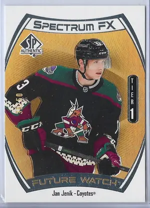2021-22 SP Authentic Spectrum FX Gold (Future Watch Tier 1) #S-53 Jan Jenik (36/50)