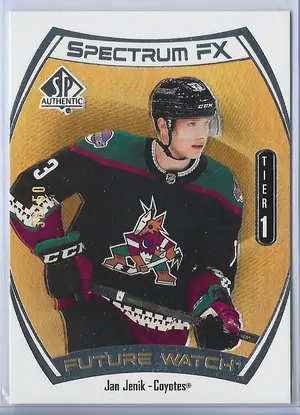 2021-22 SP Authentic Spectrum FX Gold (Future Watch Tier 1) #S-53 Jan Jenik (36/50)