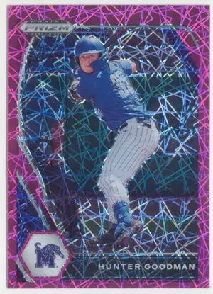 2021 Panini Prizm Draft Picks - Hunter Goodman #PDP109 Pink Velocity Prizm Parallel