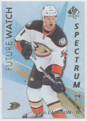 2016-17 SP AUTHENTIC - JACOB LARSSON #S-43 SPECTRUM FUTURE WATCH (UNSCRATCHED)