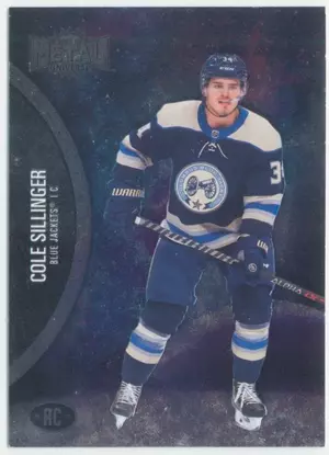 2021-22 SKYBOX METAL UNIVERSE - COLE SILLINGER #161 ROOKIE