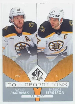 2022-23 SP AUTHENTIC - DAVID PASTRNAK/PATRICE BERGERON #C-7 COLLABORATIONS