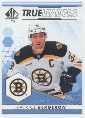 2022-23 SP AUTHENTIC - PATRICE BERGERON #TL-23 TRUE LEADERS BLUE