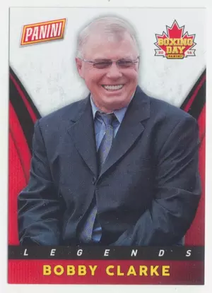 2014 PANINI BOXING DAY - BOBBY CLARKE #15 HOCKEY LEGENDS