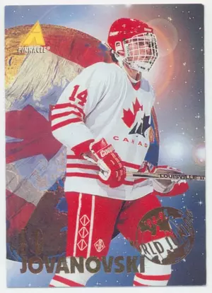 1994-95 PINNACLE - ED JOVANOVSKYI #524 WORLD JUNIORS RC⚠️