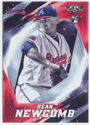 2017 Topps Fire - Sean Newcomb #7 RC