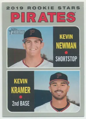 2019 Topps Heritage - Kevin Newman/Kevin Kramer #372 Rookie Stars