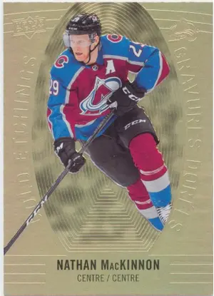 2019-20 TIM HORTONS - NATHAN MacKINNON #GE-2 GOLD ETCHINGS