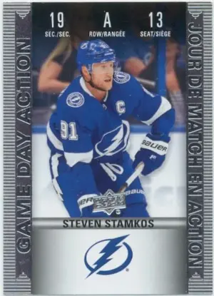 2019-20 TIM HORTONS - STEVEN STAMKOS #HGD-13 GAME DAY ACTION