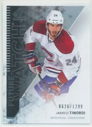 2013-14 SP AUTHENTIC - JARRED TINORDI #203 FUTURE WATCH 626/1299