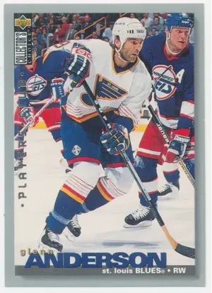1995-96 COLLECTOR'S CHOICE - GLENN ANDERSON #46 PLAYER'S CLUB