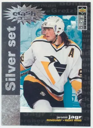 1995-96 COLLECTOR'S CHOICE - JAROMIR JAGR #C7 YOU CRASH THE GAME SILVER SET