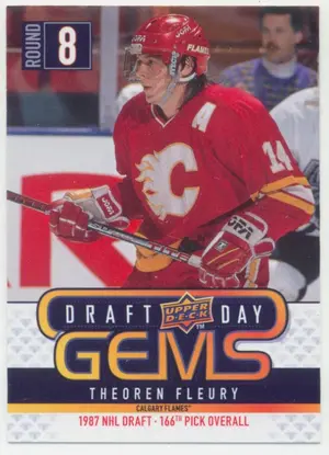 2009-10 UPPER DECK - THEOREN FLEURY #GEM6 DRAFT DAY GEMS