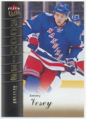 2016-17 FLEER SHOWCASE - JIMMY VESEY #U4 ULTRA ROOKIES 5/599