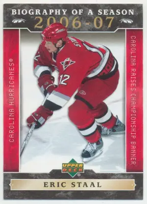 2006-07 UPPER DECK BIOGRAPHY OF A SEASON - ERIC STAAL #BOS1