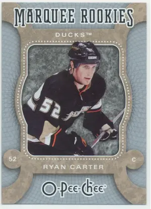 2007-08 O-PEE-CHEE - RYAN CARTER #504 MARQUEE ROOKIE