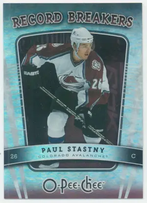 2007-08 O-PEE-CHEE - PAUL STASTNY #RB3 RECORD BREAKERS