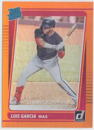 2021 Donruss - Luis Garcia #45 Rated Rookie Holo Orange Parallel
