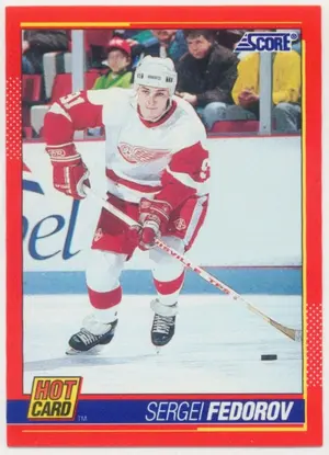 1991-92 SCORE - SERGEI FEDOROV #4 HOT CARD